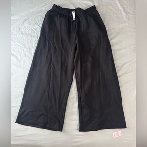 Super Wide Leg Tall Pretty Little Thing Black Sweatpants
